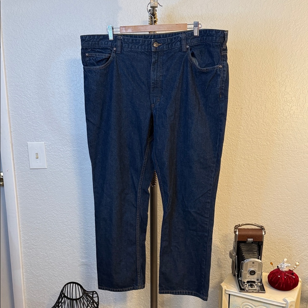 Duluth Trading Co Relaxed Fit Dark Blue Jeans - 40x30